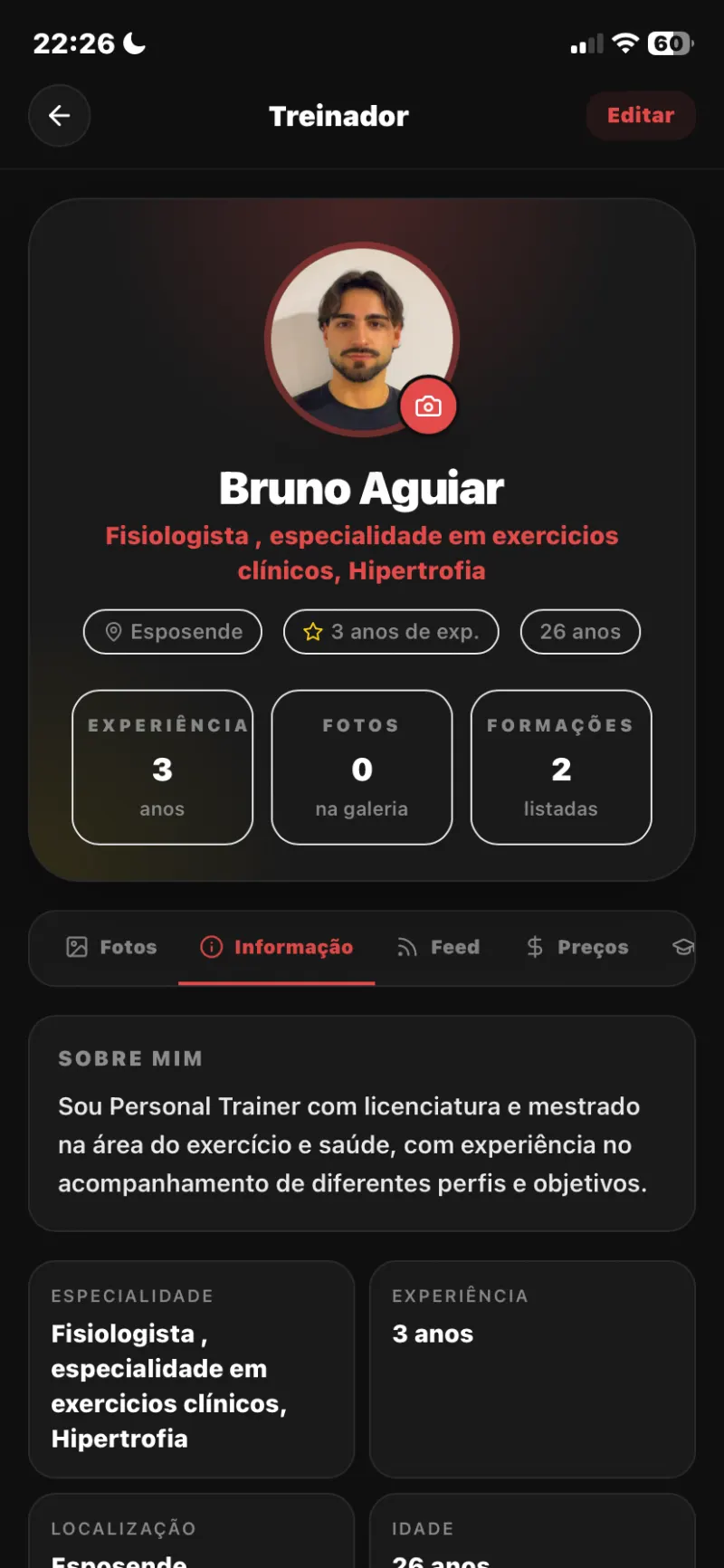 Perfil profissional