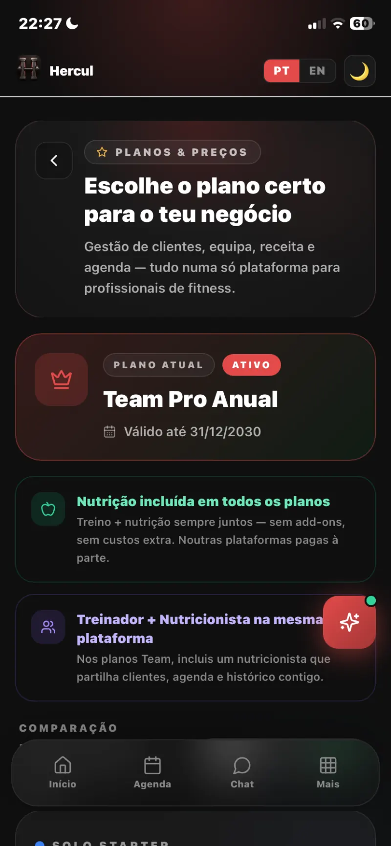 Planos e preços