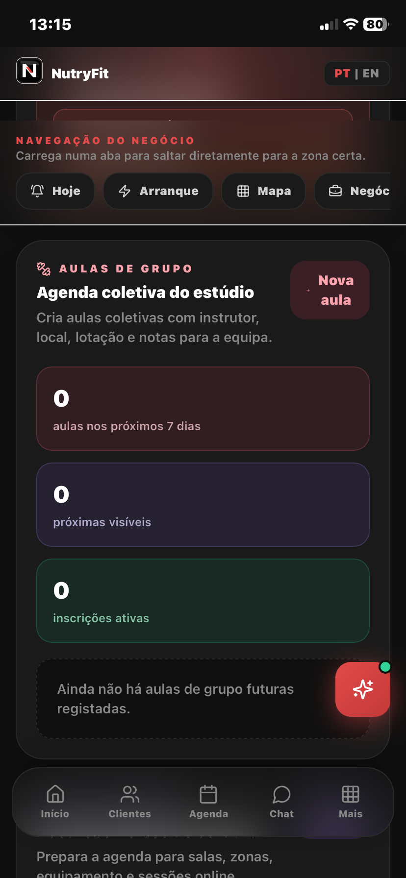 Aulas de grupo