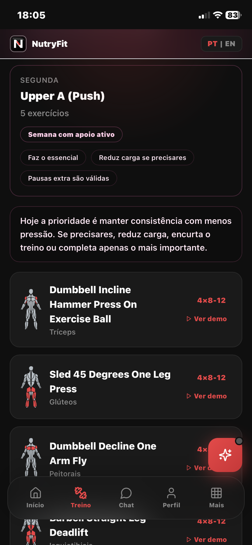 Plano de Treino